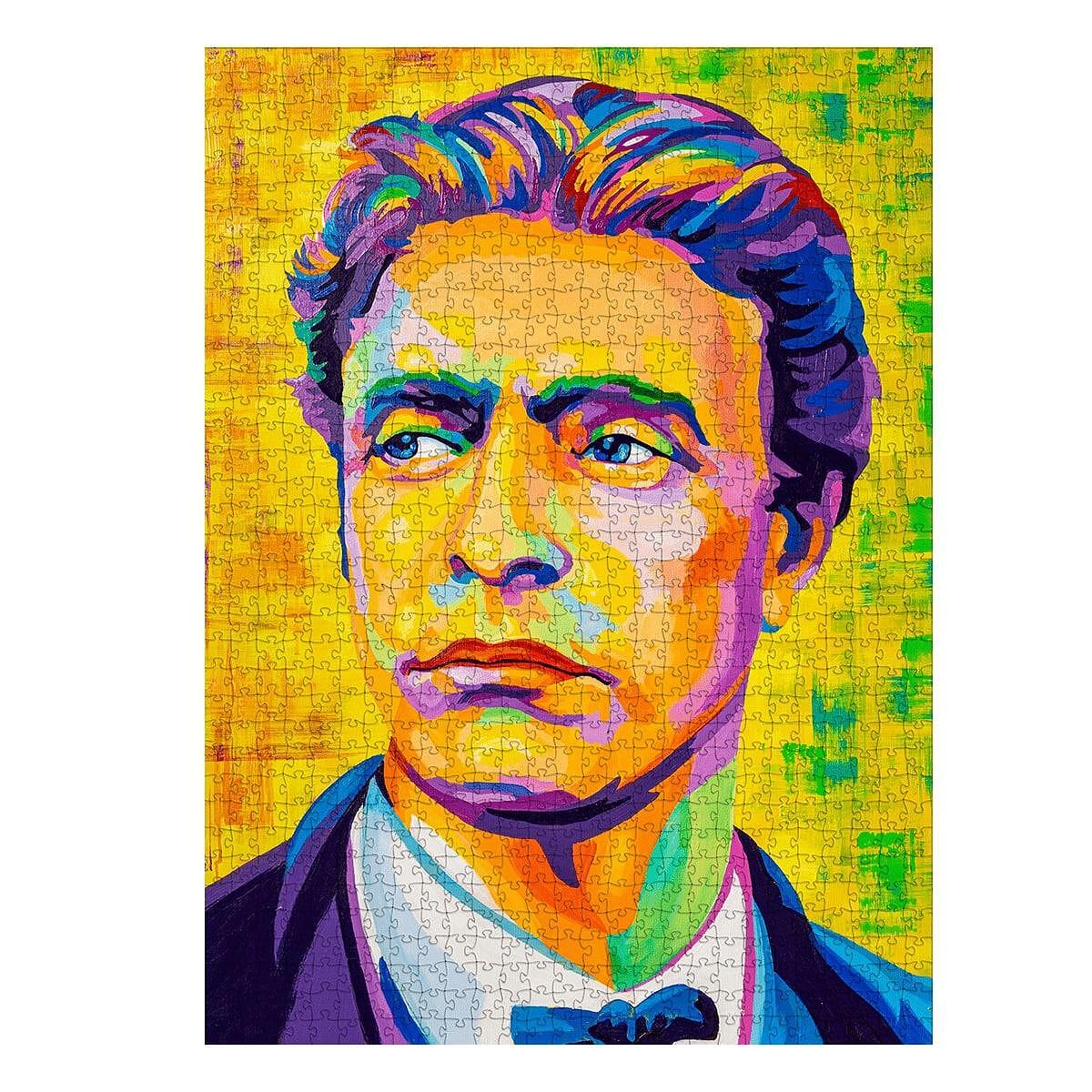 Пъзел от картон с лика на Васил Левски - 1000 части