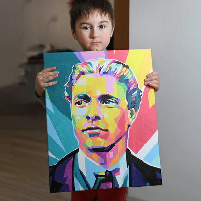 Комплект рисуване по номера - Васил Левски (40/50 см.)