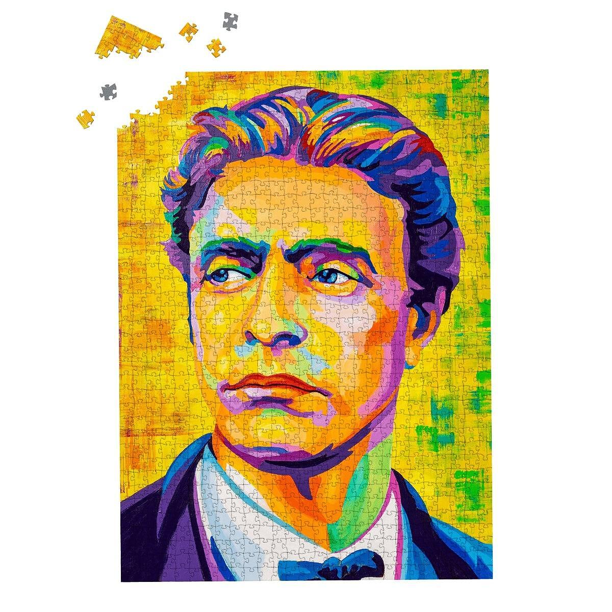 Пъзел от картон с лика на Васил Левски - 1000 части